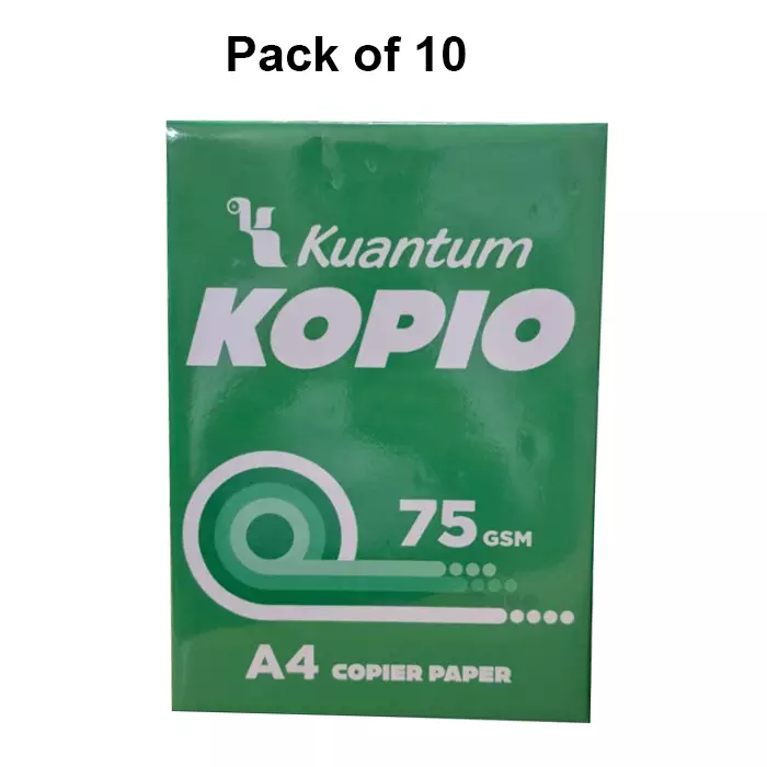 Kuantum KOPIO 75 GSM A4 Copier Paper (Pack of 10)
