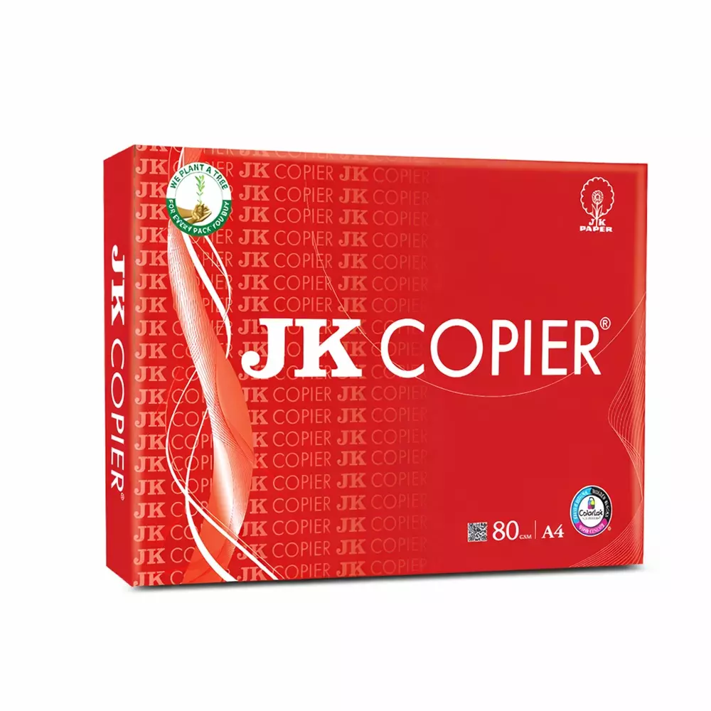 JK Copier 80 GSM A4 Size Multipurpose Paper 500 Sheets White (Pack of 1 Ream)