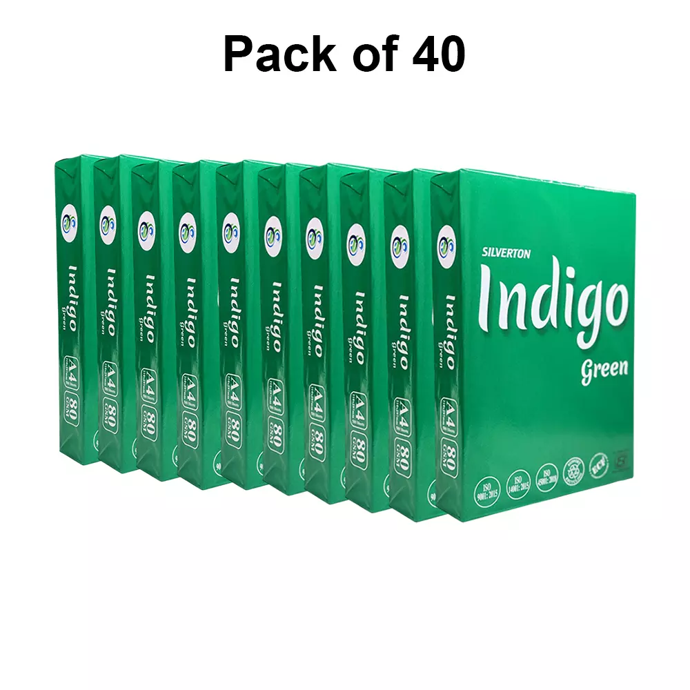 Silverton 80 GSM White A4 Size Copier Paper (Pack of 40 Ream)