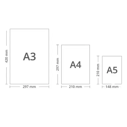 JK A5 Small Size Copy Paper 75 GSM, White, Pack of 5 Ream (Half Size of A4 Paper)