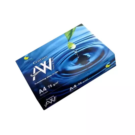 Century AW High Quality Copy Paper A4 Size 75 GSM 500 Sheets for Printer & Copier Use (Pack of 40 Ream)