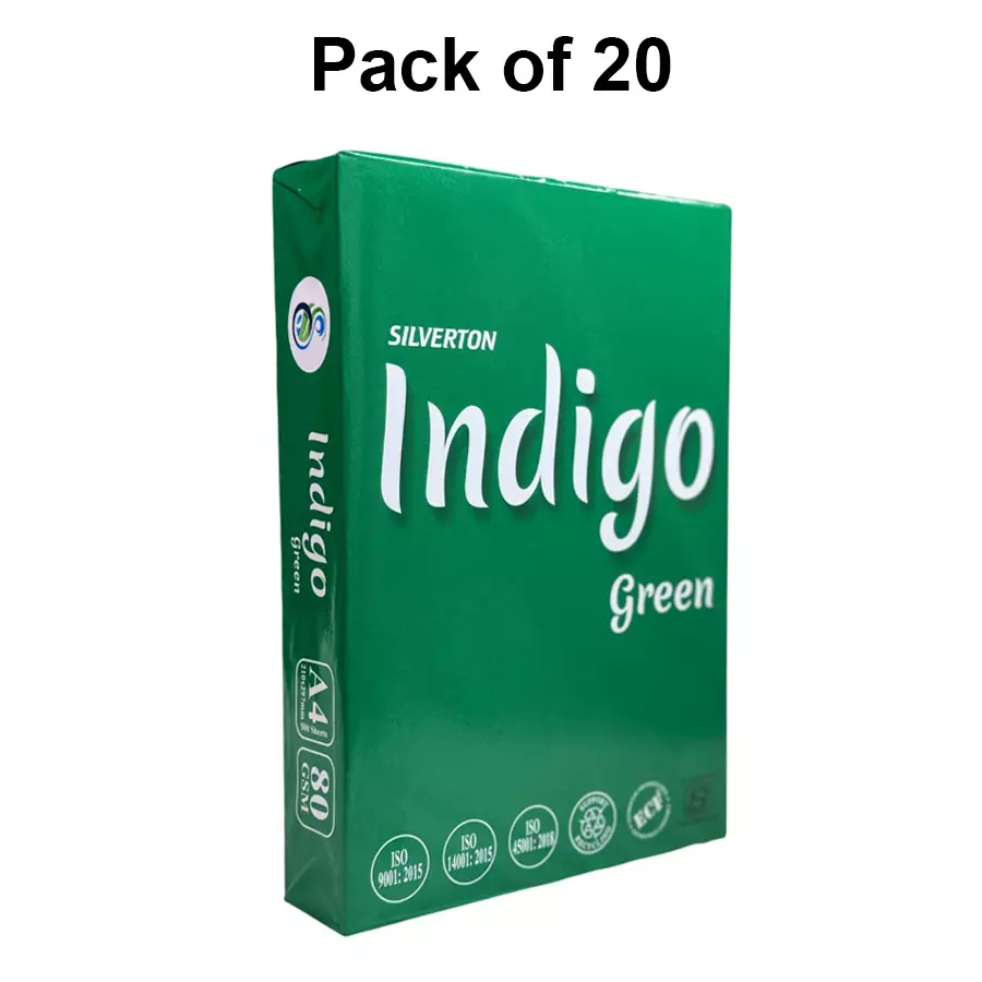 Silverton 80 GSM White A4 Size Copier Paper (Pack of 20 Ream)