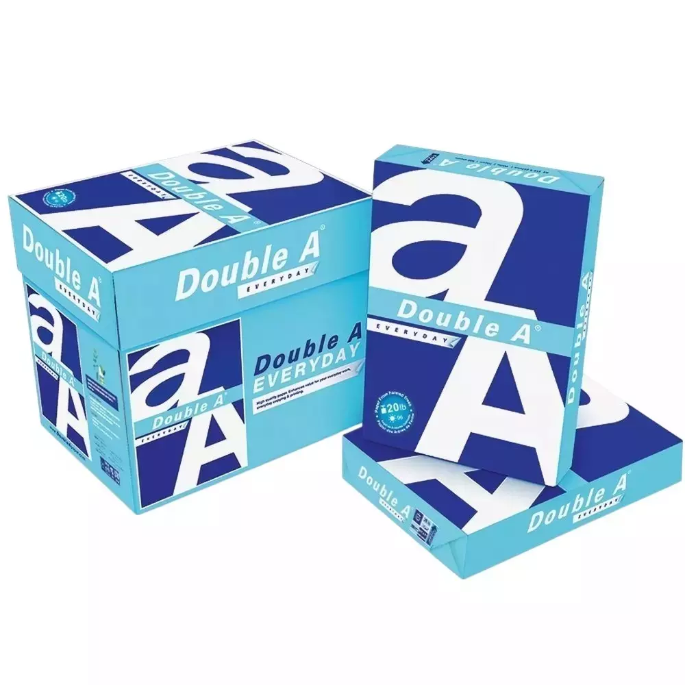 Double A 500 Sheets Per Ream Copier Paper 75 GSM White A4 Size (Pack of 5 Ream)