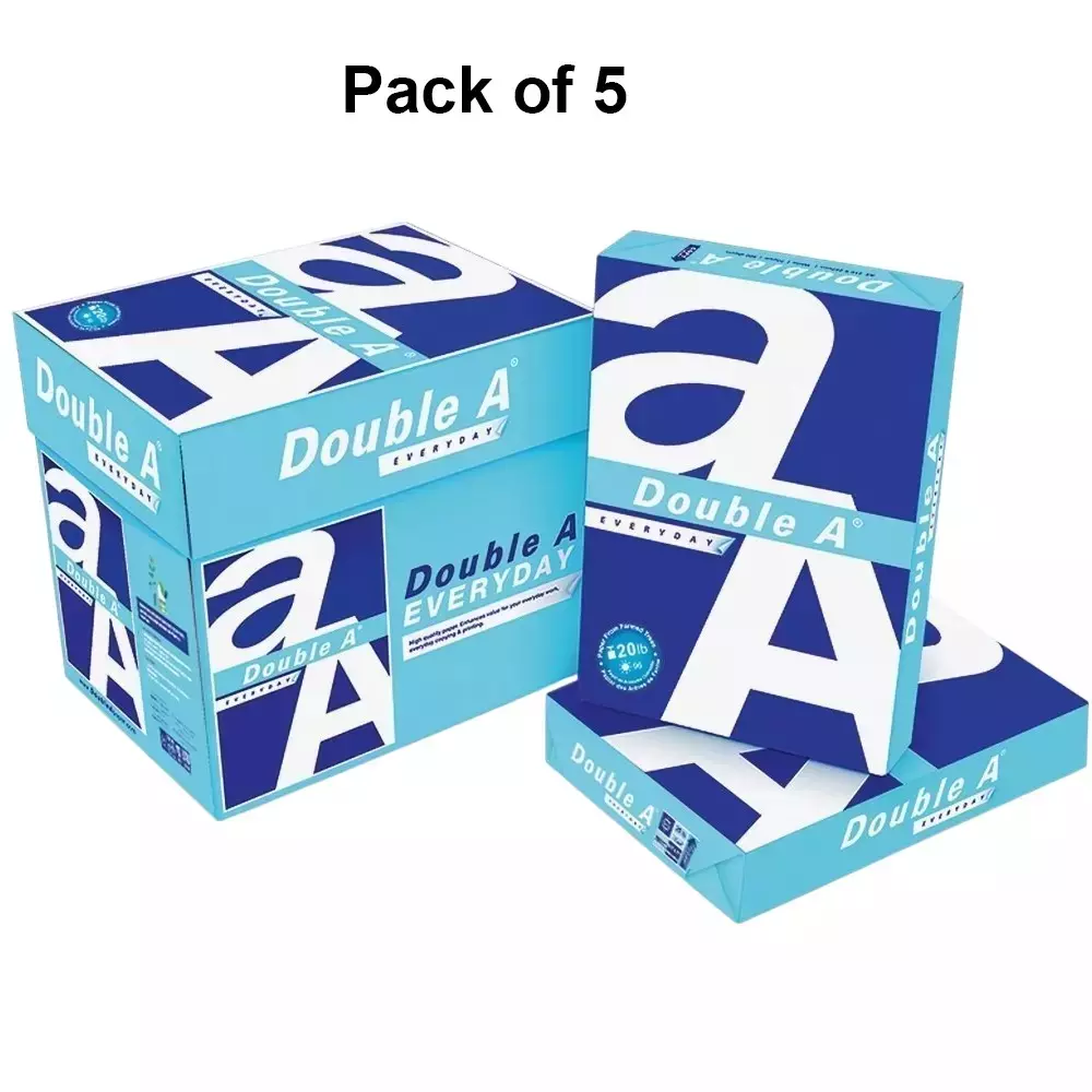 double-a-500-sheets-per-ream-copier-paper-75-gsm-white-a4-size-pack-of-5-ream