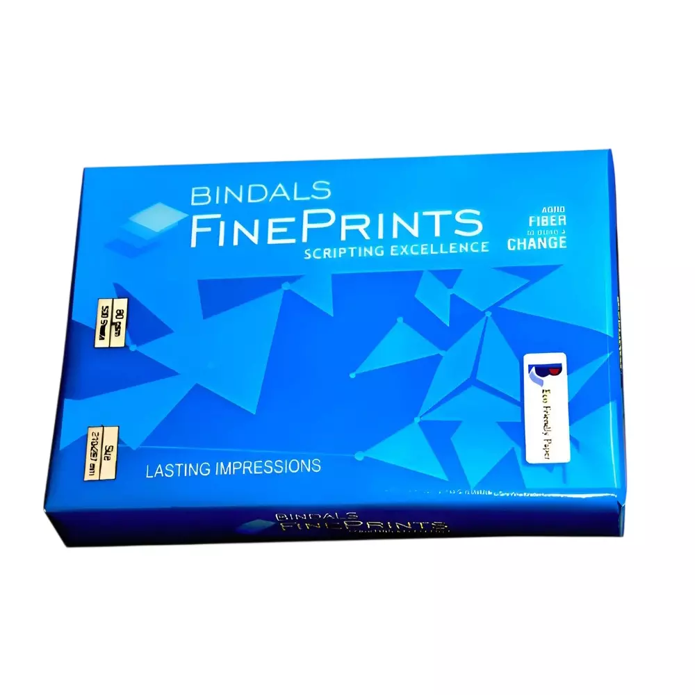 Bindal Fine Prints 80 GSM A4 Size Multipurpose Copier Paper 500 Sheets, White (Pack of 40 Ream)