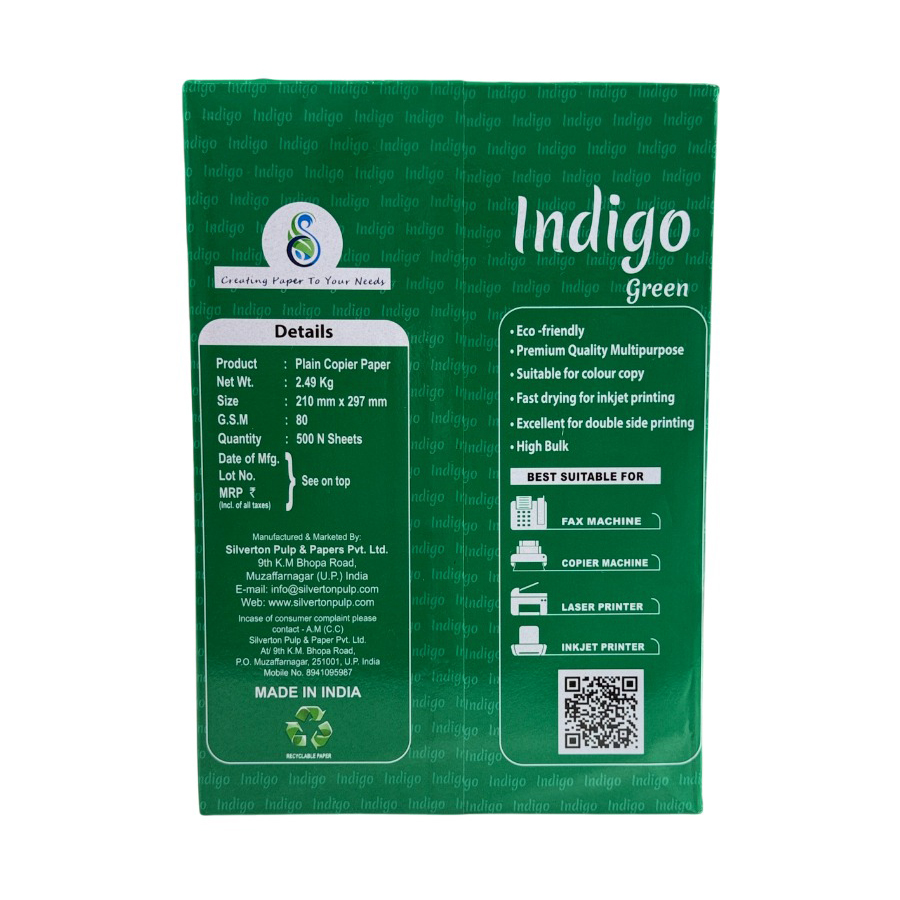 Silverton 80 GSM White A4 Size Copier Paper (Pack of 1 Ream)