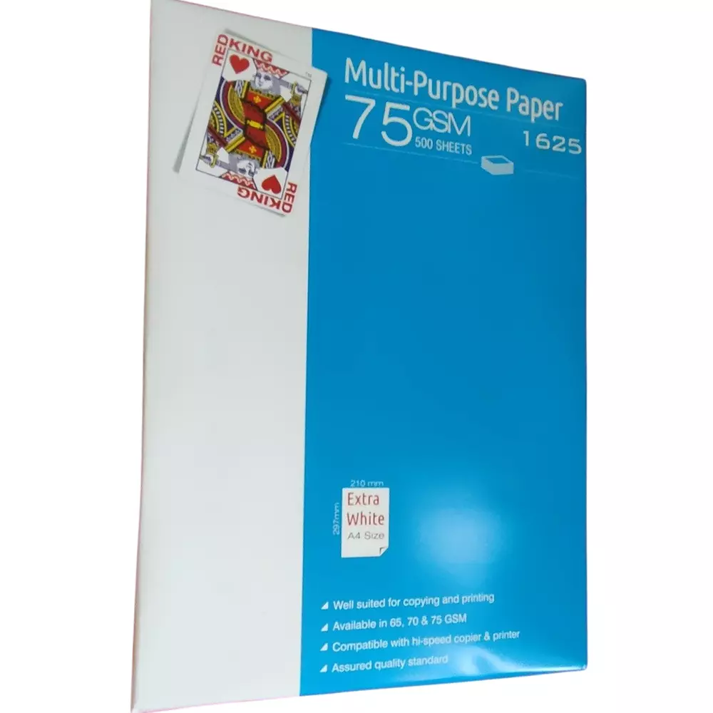 Red King Copier Paper A4 Size 75 GSM (Pack of 5 Ream)
