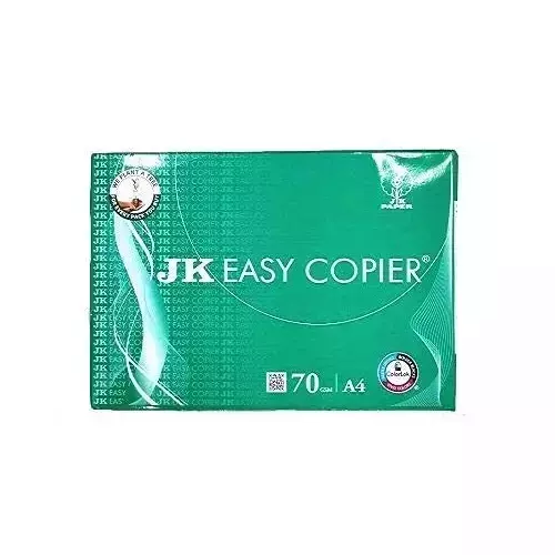 JK Easy 70 GSM A4 Size Multipurpose Copier Paper 500 Sheets White (Pack of 5 Ream)