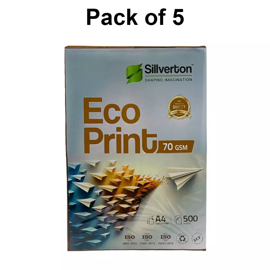 Silverton 70 GSM A4 Copier Paper (Pack of 5 Ream)
