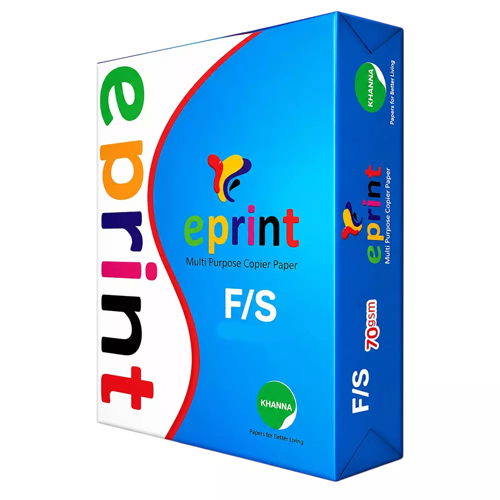khanna paper mills Eprint Multipurpose Copier Paper 70 GSM FS Legal Size White Reamer, 500 Sheets (Pack of 40 Ream)
