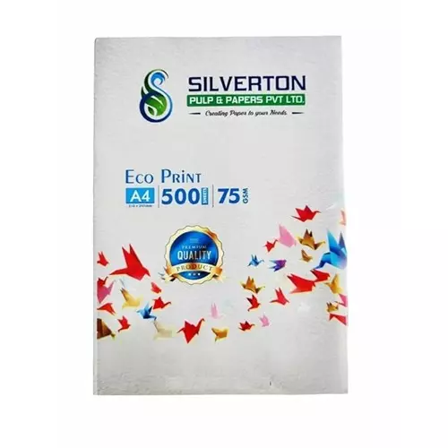 Silverton 75 GSM White A4 Size Copier Paper (Pack of 10 Ream)
