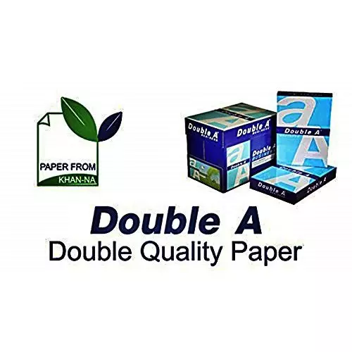 Double A 500 Sheets Per Ream Copier Paper 80 GSM White A4 Size (Pack of 20 Ream)