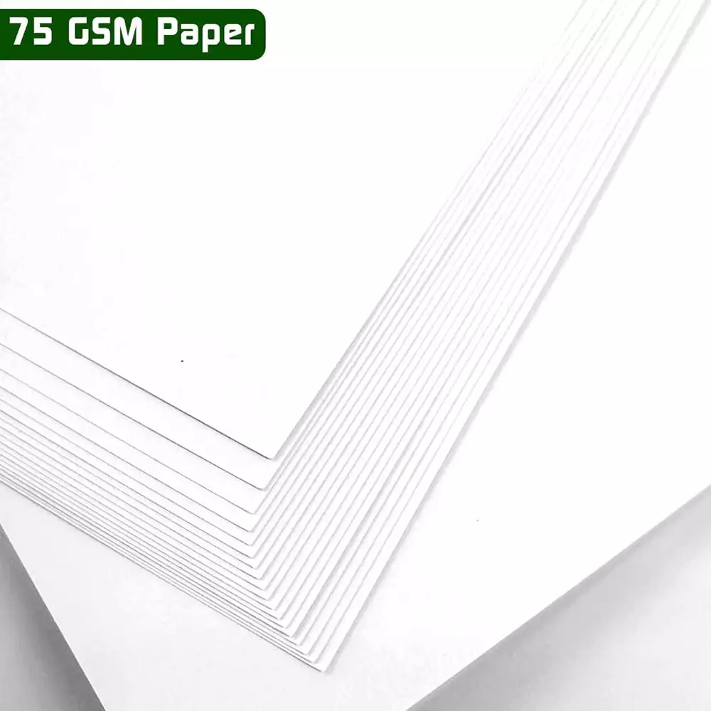 Pristine Copier Paper 75 GSM A4 Size 500 Sheets White (Pack of 10 Ream)