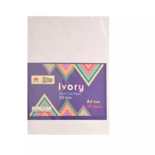 Worldone Ivory Sheet A/4 White, WPP1345 (Pack of 25 Sheets)