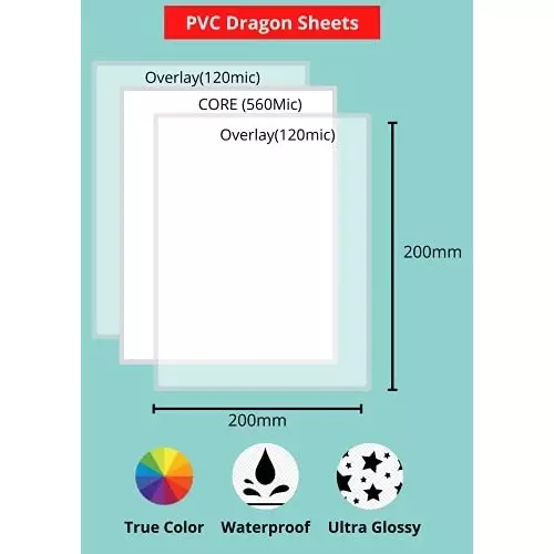 GENERIC Inkjet Printer Paper Lamination 100 Pouch A4, 125 Micron