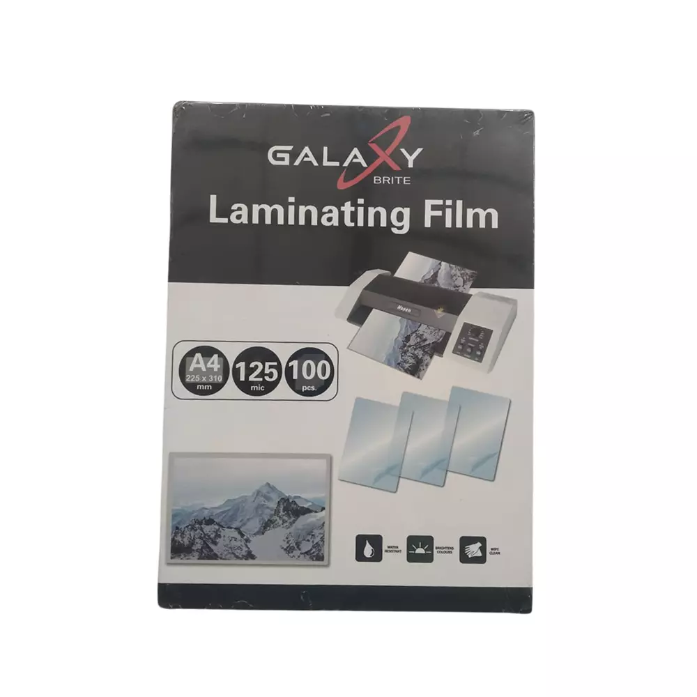 GENERIC Inkjet Printer Paper Lamination 100 Pouch A4, 125 Micron