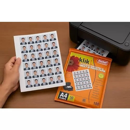 Desmat Photo Paper A4 180 GSM 50 Sheets (Pack of 9)