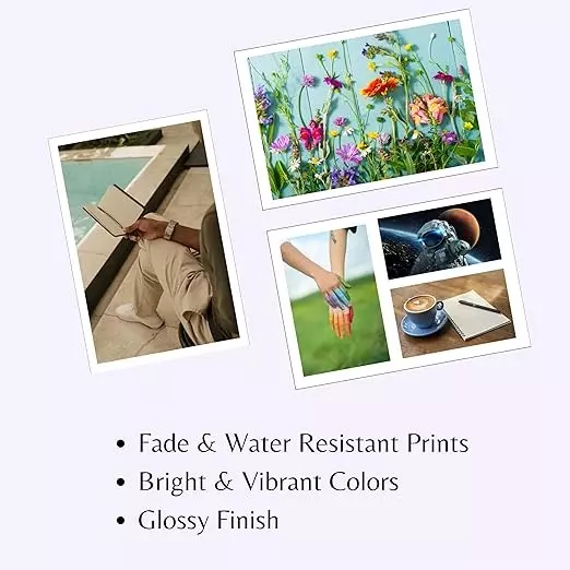 LC Photo Paper 180 GSM 50 Sheets White Glossy A4 Size for Color Photo Printing