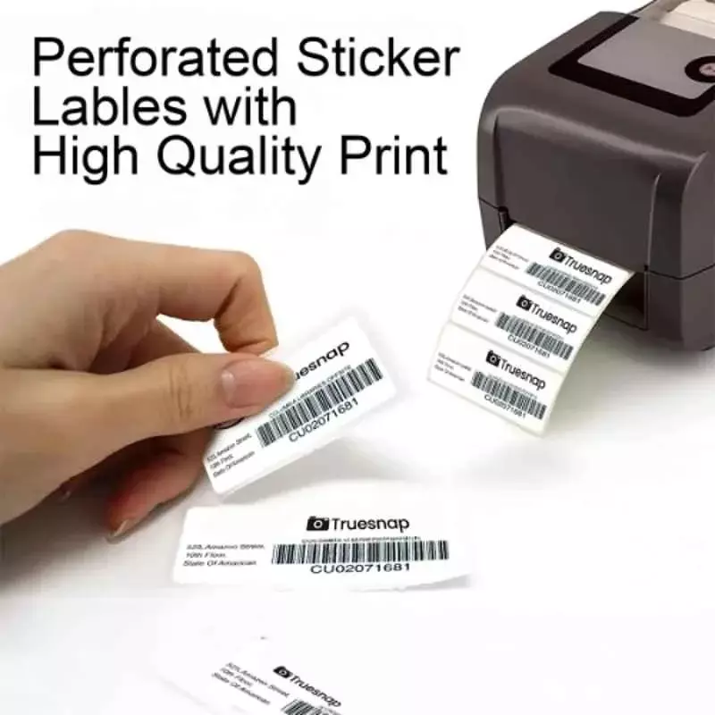 Truesnap Thermal Label Printer White Paper 70 GSM 100x150 mm Size for Shipping, Barcode & Address Labels, TS-TL10-4X6 (Pack of 10 Rolls)