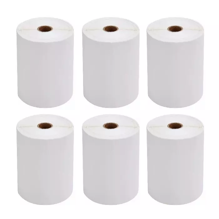 Martec Direct Thermal 400 Labels Per Roll without Ribbon 100x150 mm (4x6 inch) Adhesive Type White