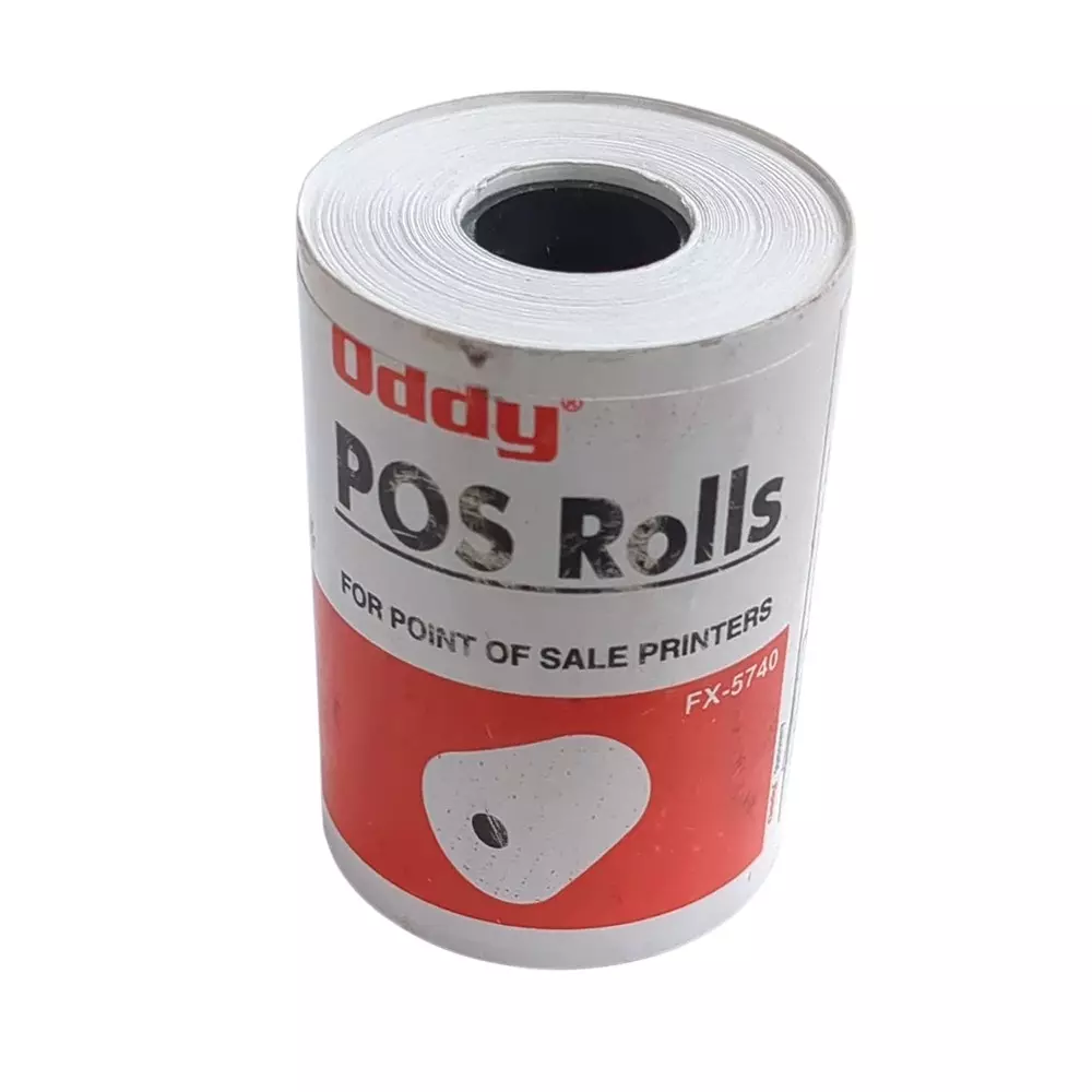 Oddy Thermal POS Roll White 55 mm X 25 m, FX5740 (Pack of 10)