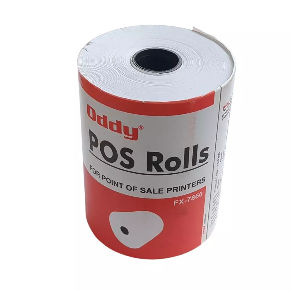Oddy POS Roll White 78 x 60 mm, FX-7860 (Pack of 5)