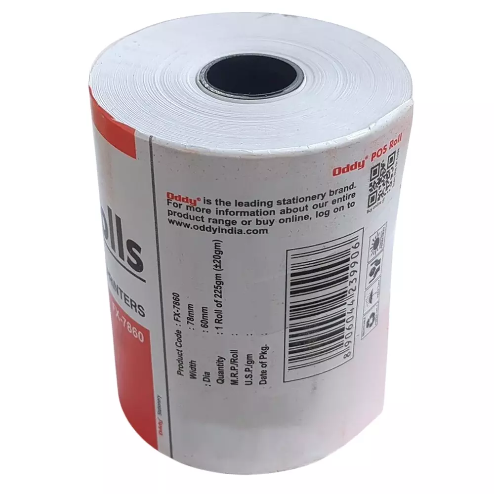 oddy-pos-roll-white-78-x-60-mm-fx-7860-pack-of-5
