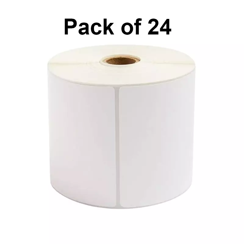 SKY GLOBAL Direct Thermal Label 100x50 mm 1000 Label White (Pack of 24 Roll)