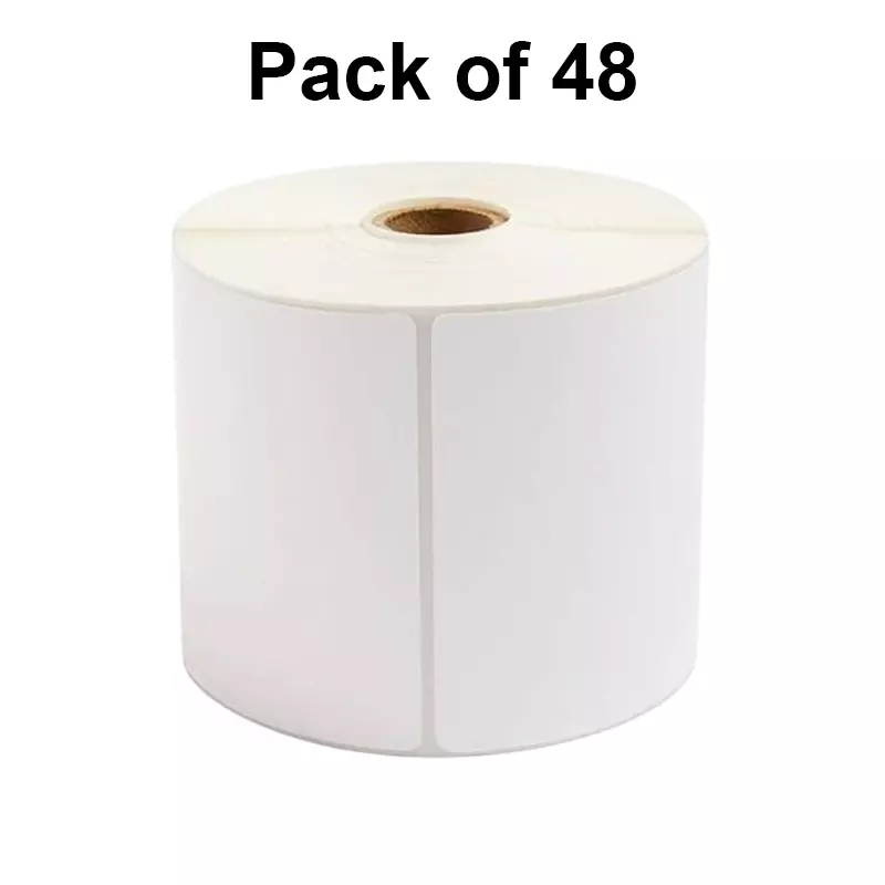 SKY GLOBAL Direct Thermal Label 50x50 mm 1000 Label White (Pack of 48 Roll)