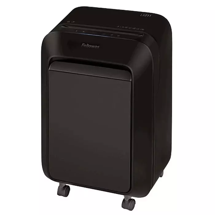 fellowes Powershred Micro Cut Shredder Corded Electric Black Color 15 Sheets Capacity 230 mm Width, LX211