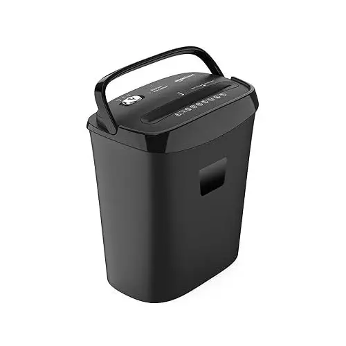 GENERIC Cross Cut Paper and Credit Card Shredder 10 Sheet, 13 Liter Waste Basket Capacity for Office and Home