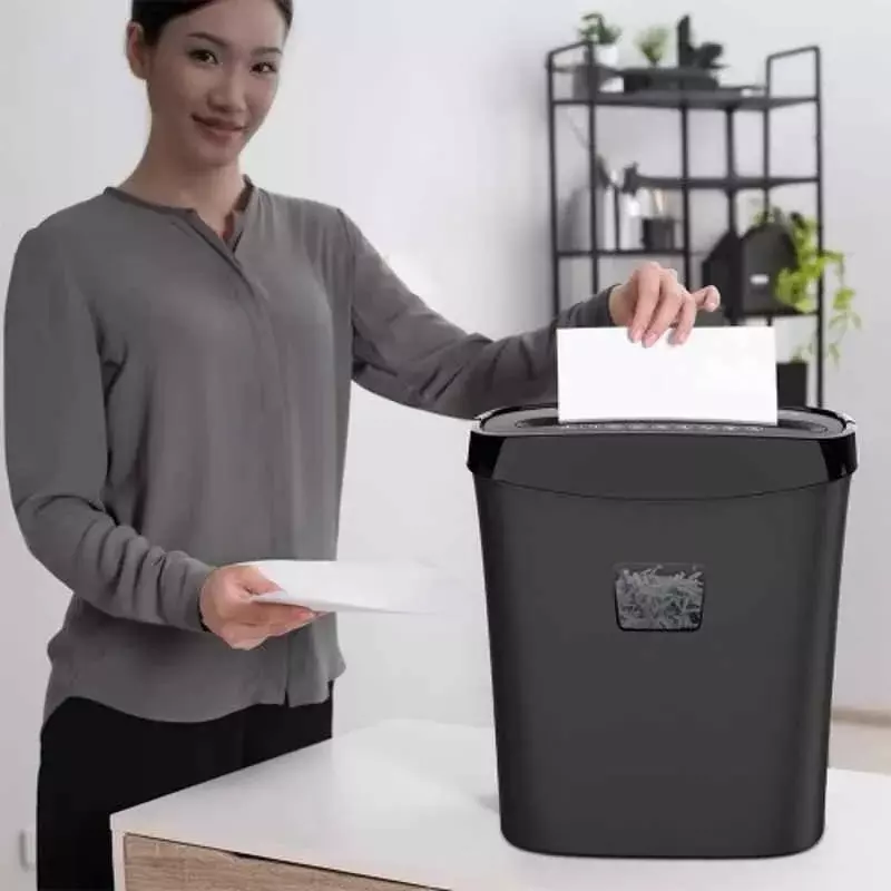 Truesnap 10 Sheet Cross Cut Paper & Credit Card Shredder 13 L Plastic Automatic Black Office & Home Usage, TS-PS-10CO