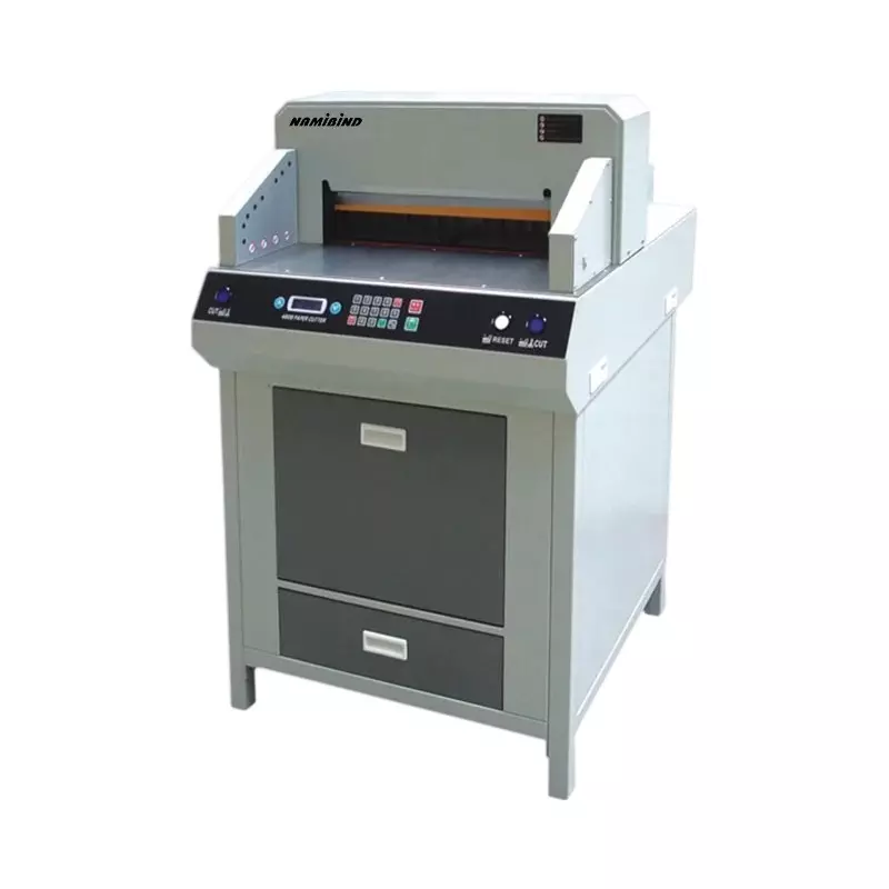 Namibind Paper Cutter Machine Automatic Feeding 460 X 460 mm Maximum Cutting Width, ZX460VS