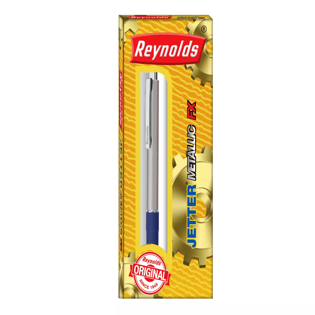 Reynolds Jetter Metalic FX Ball Pen Blue Pack of 3