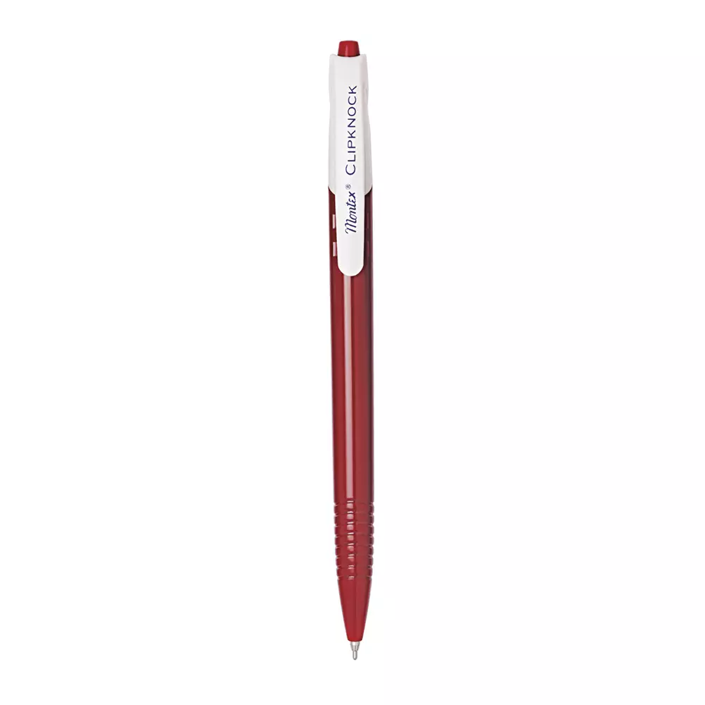 Montex Clipknock Ball Pen Black Ink Color & Red Body Color