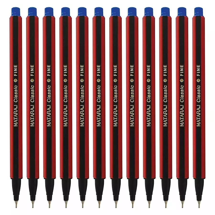 Nataraj Classic Use & Throw Ball Pens Blue (Pack of 200)