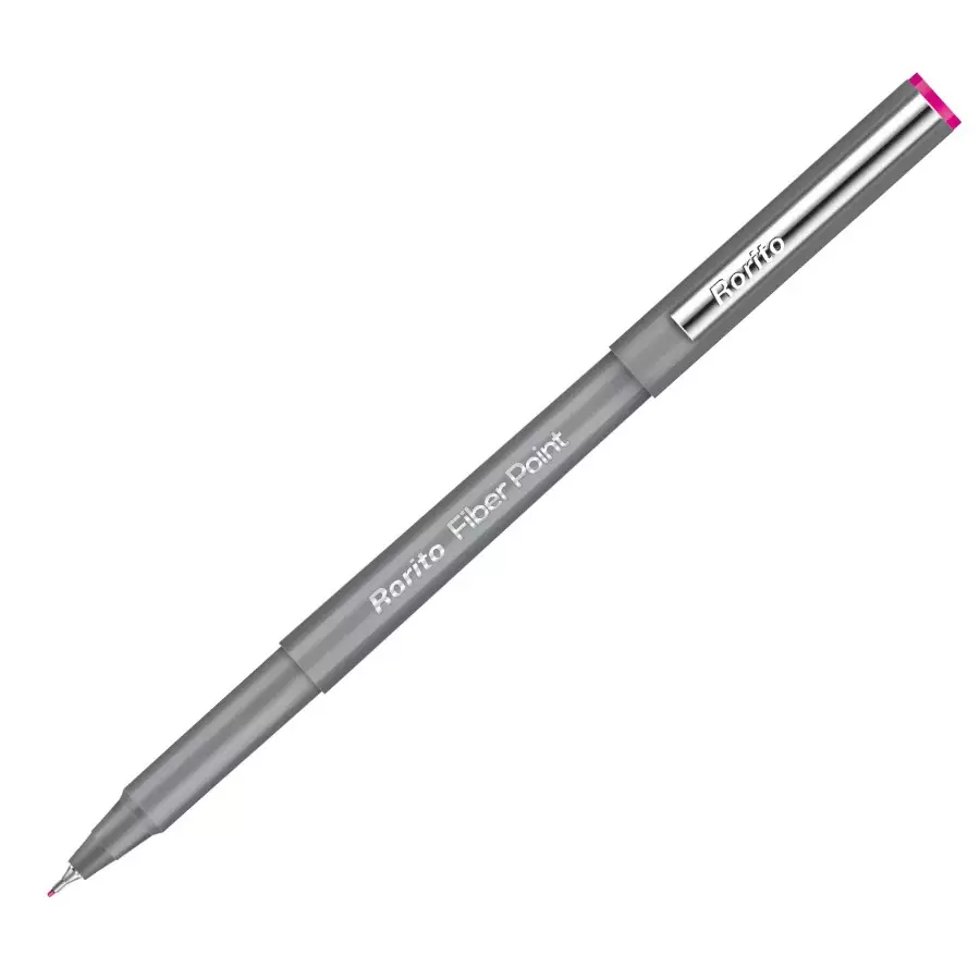 Rorito Fiberpoint Colours Pen Assorted Ink Color Plastic Perfect Pocket Grip (Pack of 10)