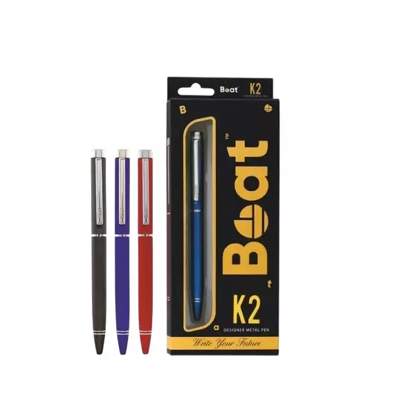 Boat by Ban K2 Ball Pen 0.7 mm Multicolor, FG000268 (Pack of 3)