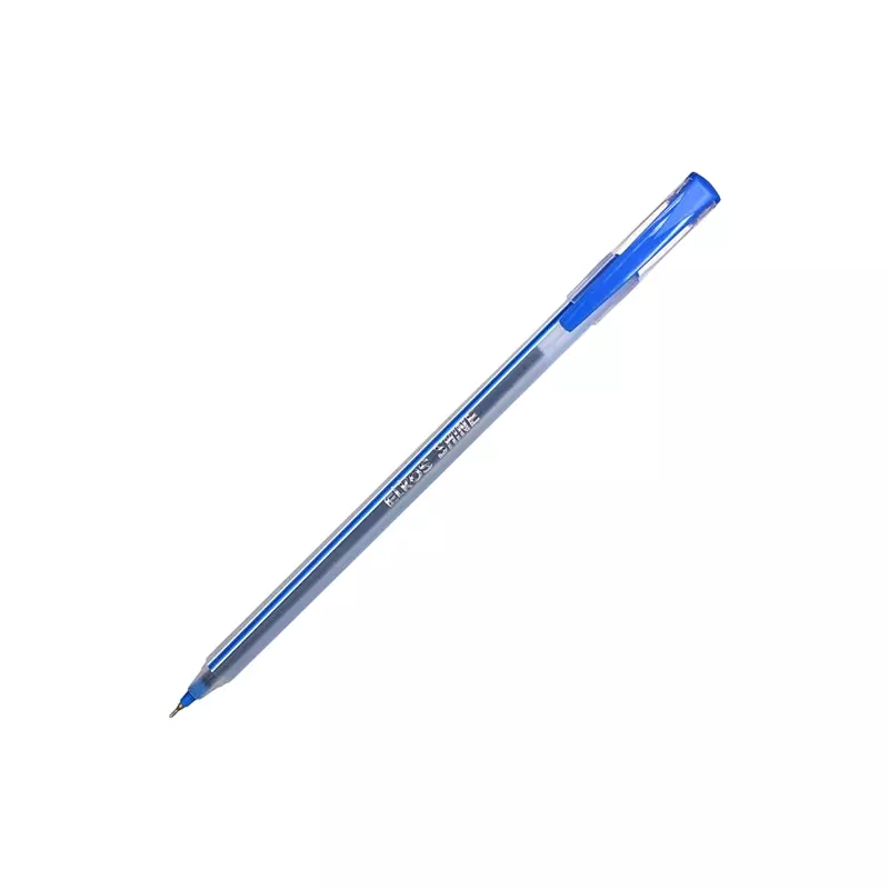 Elkos Shine Directfill Ball Pen Steel Nib Plastic Body Blue Ink Color (Pack of 10 Pcs)