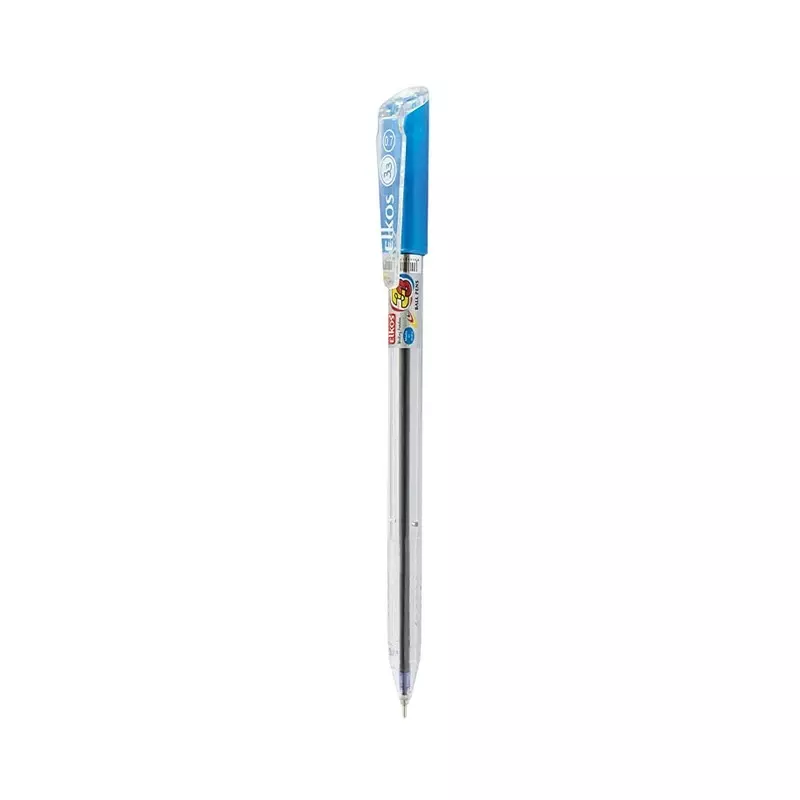 Elkos No-33 Ball Pen 0.7 mm Tip Size Blue Ink Color (Pack of 10 Pcs)
