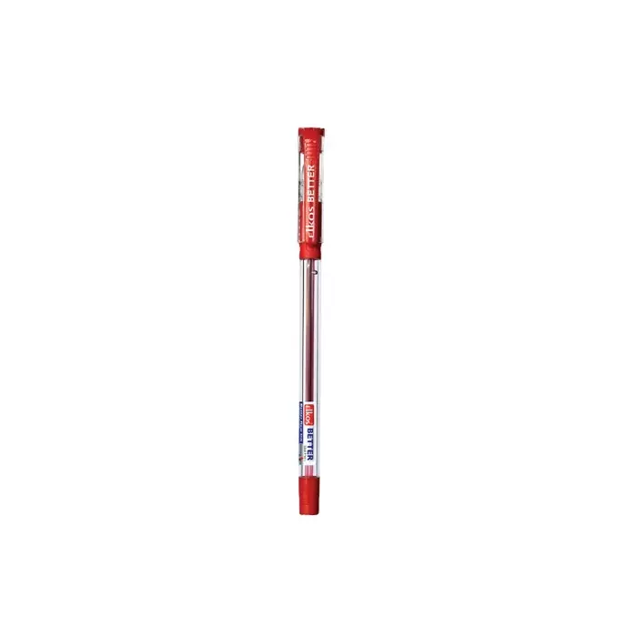 Elkos Better Ball Pen 0.7 mm Tip Size Red Ink Color (Pack of 10 Pcs)