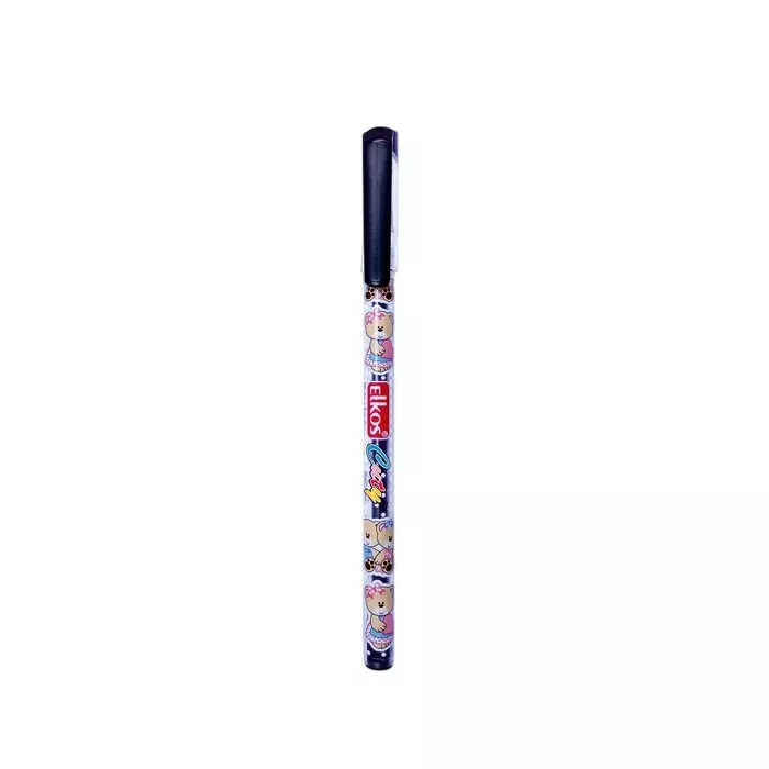 Elkos Cuty Ball Pen 0.7 mm Tip Size Black Ink Color (Pack of 10 Pcs)