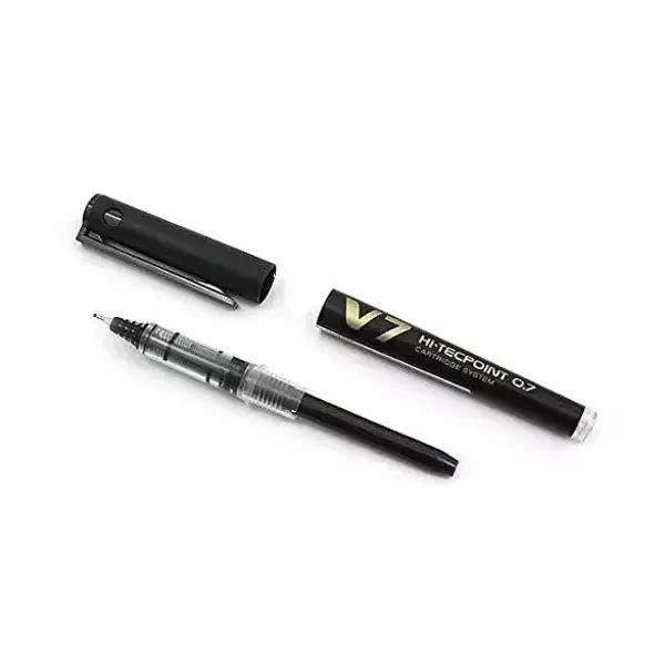 pilot-v7-hi-tecpoint-cartridge-system-07-mm-liquid-ink-roller-ball-pen-black-pack-of-6