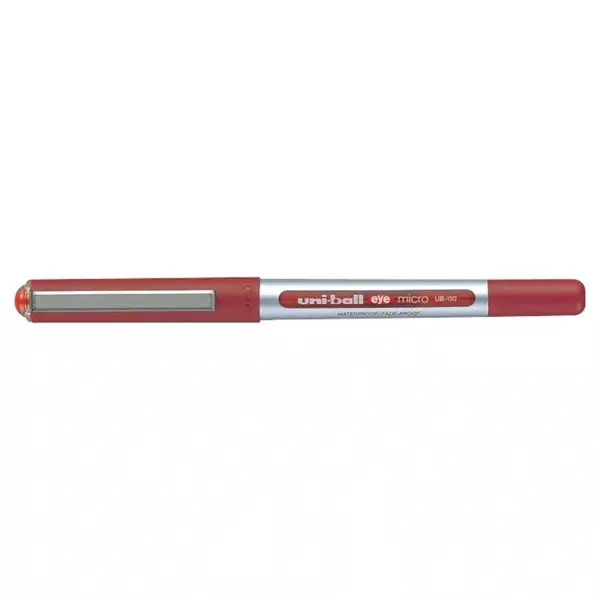 uniball-eye-roller-ball-pen-05-mm-tip-size-red-ink-color-for-home-school-office-use-ub-150-pack-of-12-pcs