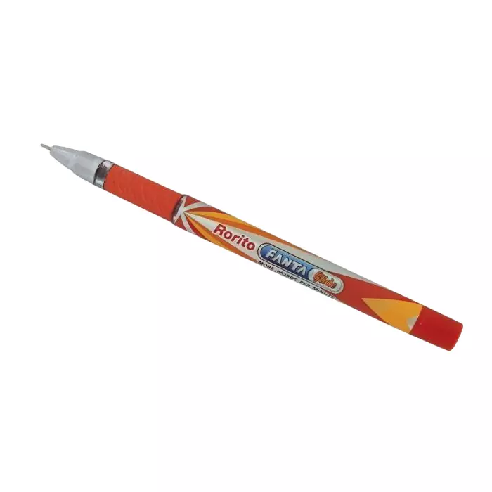 Rorito Fantaglide DX Ball Pen Red Ink Color Plastic Soft Grip for Comfortable Writing