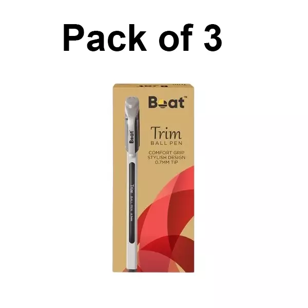 Boat by Ban Monte Ball Pen 0.7 mm Multicolor, FG000264 (Pack of 3)