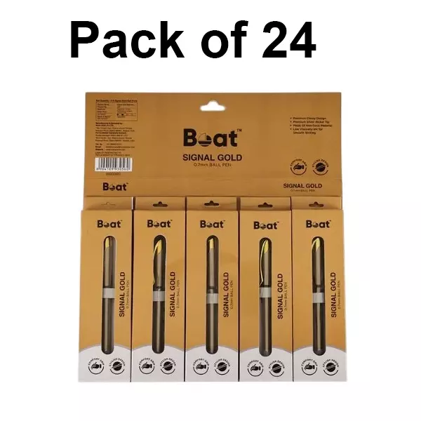 Boat by Ban Signal Ball Pen 0.7 mm Blue, FG000590 (Pack of 24)