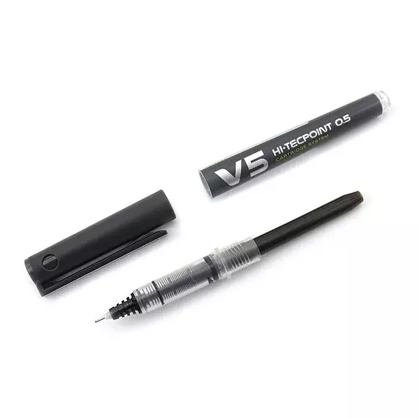 pilot-v5-hi-tecpoint-cartridge-system-05-mm-liquid-ink-roller-ball-pen-black-pack-of-6