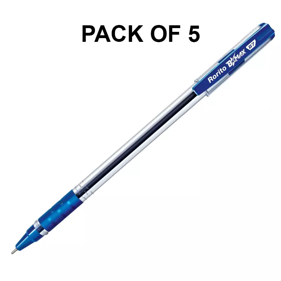 Rorito B Max G7 Ball Pen Blue (Pack of 5)