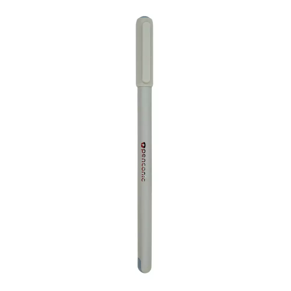 Pentonic Frost 0.7 mm Low Viscosity Ink Roller Ball Pen, Pastel Grey Body and Black Ink (Pack of 100)